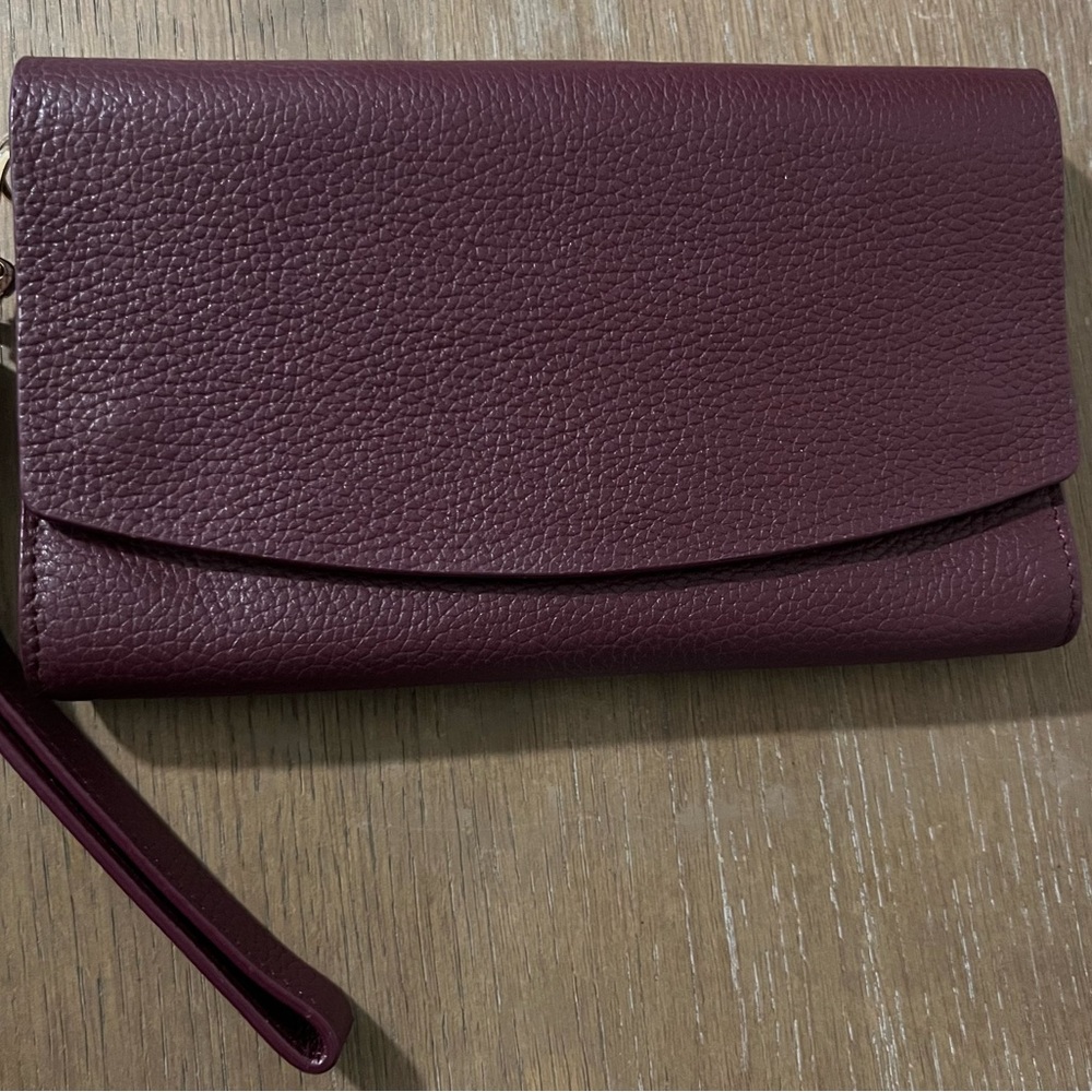 Nordstrom Genuine Leather Wristlet